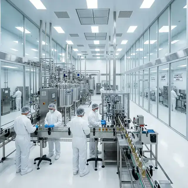 Phòng sạch nhà máy mỹ phẩm GMP